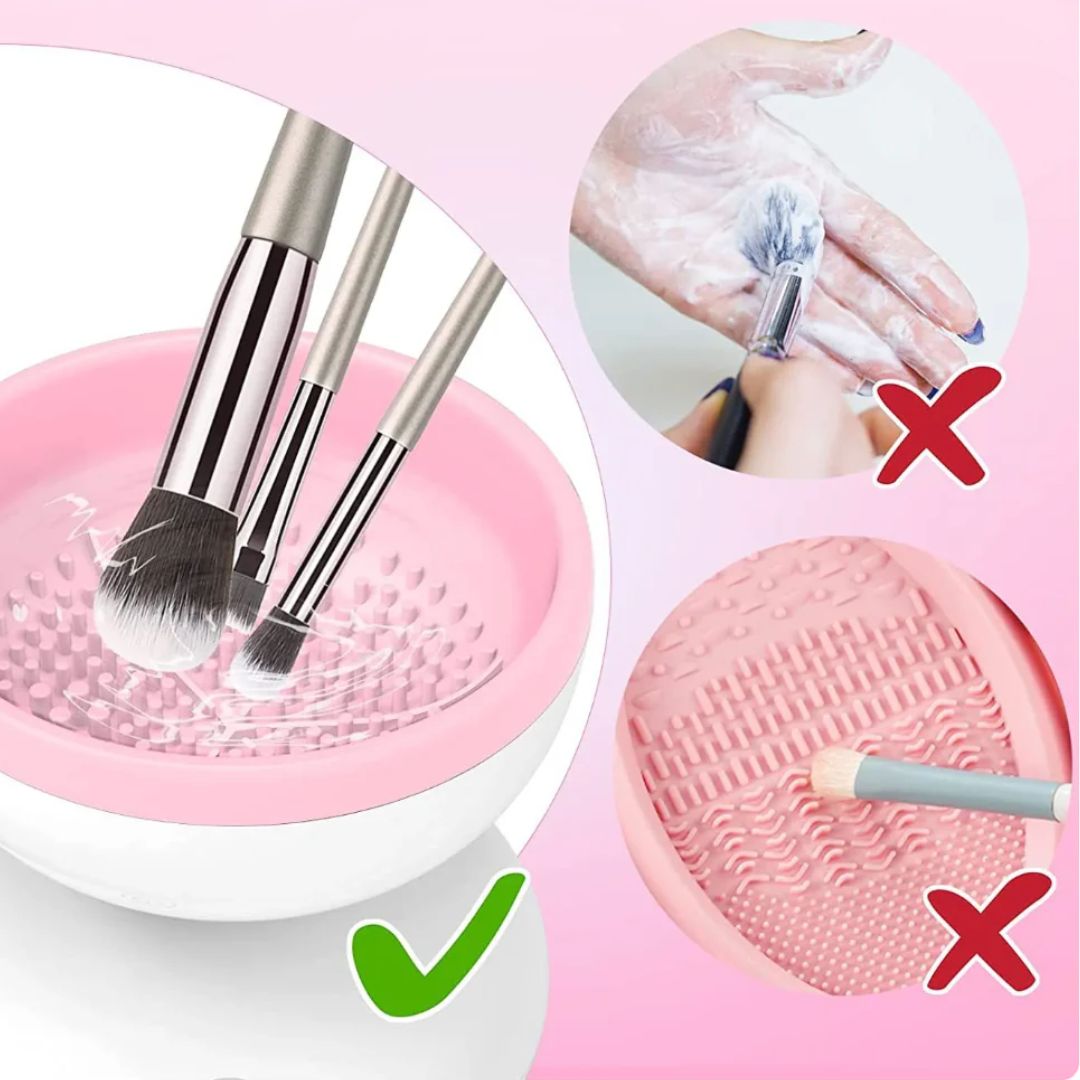 CLEAN BRUSH - Limpia Brochas de Maquillaje Eléctrico