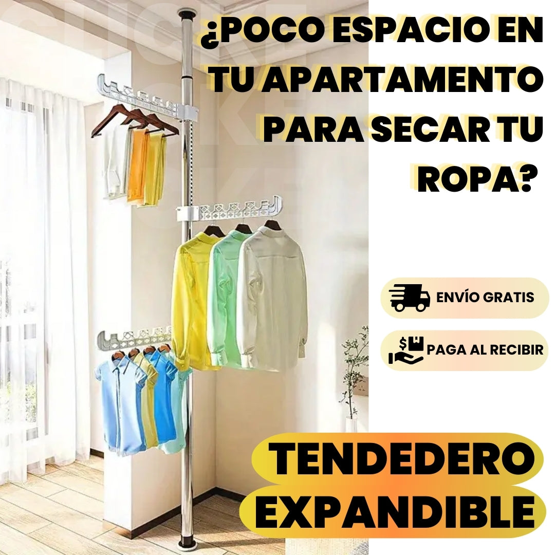 TENDEDERO VERTICAL EXPANDIBLE - Optimiza tu espacio de secado