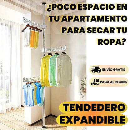 TENDEDERO VERTICAL EXPANDIBLE - Optimiza tu espacio de secado